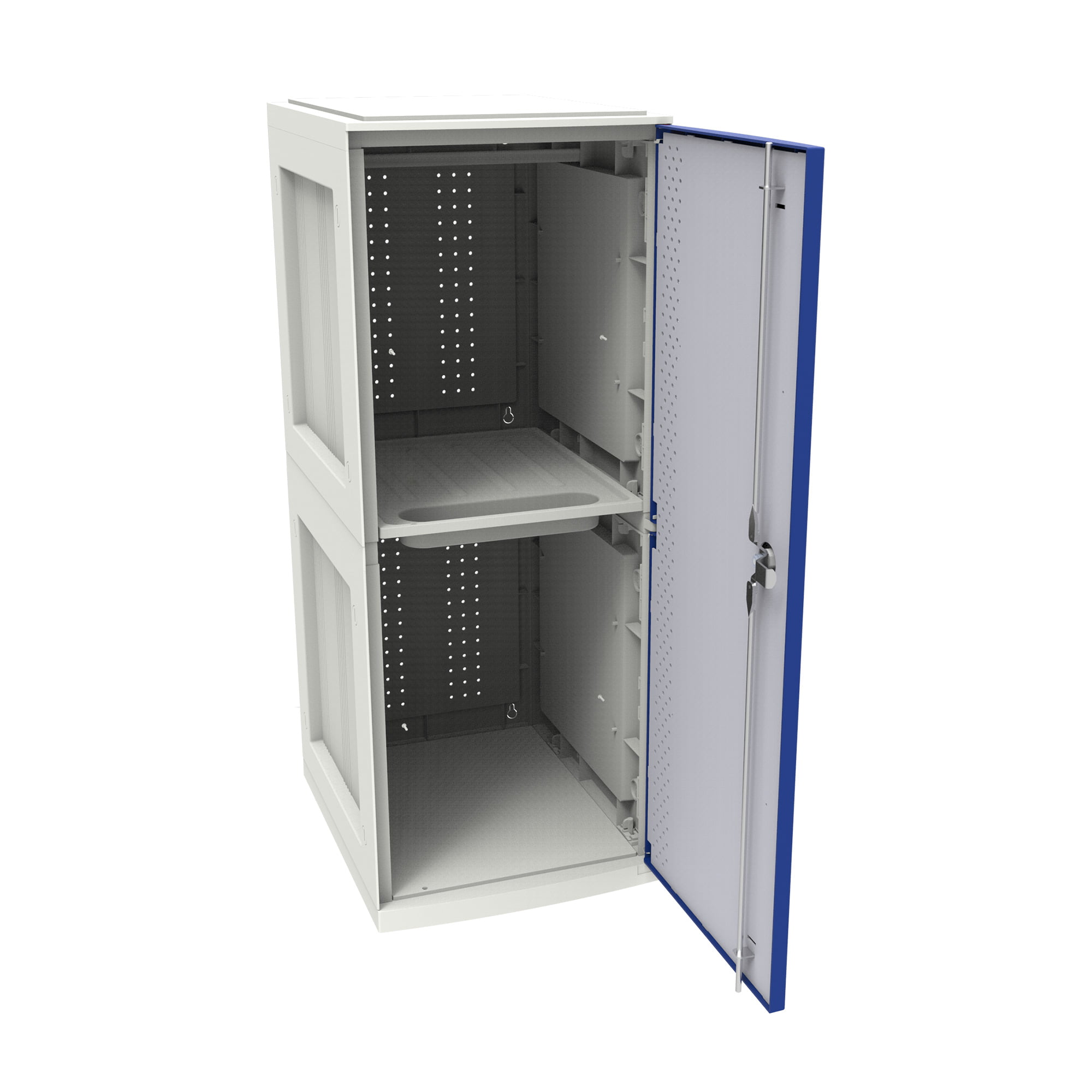 Armário Plástico - 1 porta - Linha de Módulos Duplos